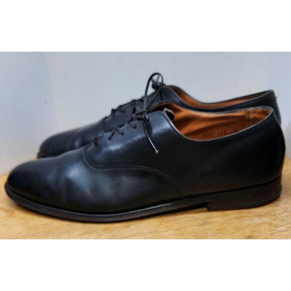 Alden 932 Balmoral Oxford Black Calfskin USA Sz 12 Rt Toe Damage See Pics READ!! main image 8
